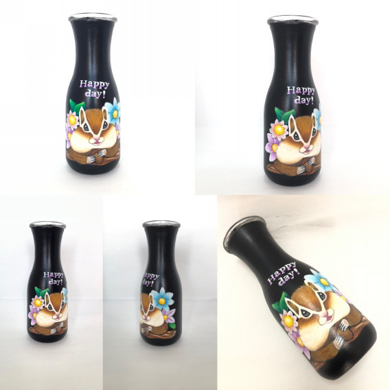 リスくん花瓶完成しました チョークアート販売店 アトリエ和心
