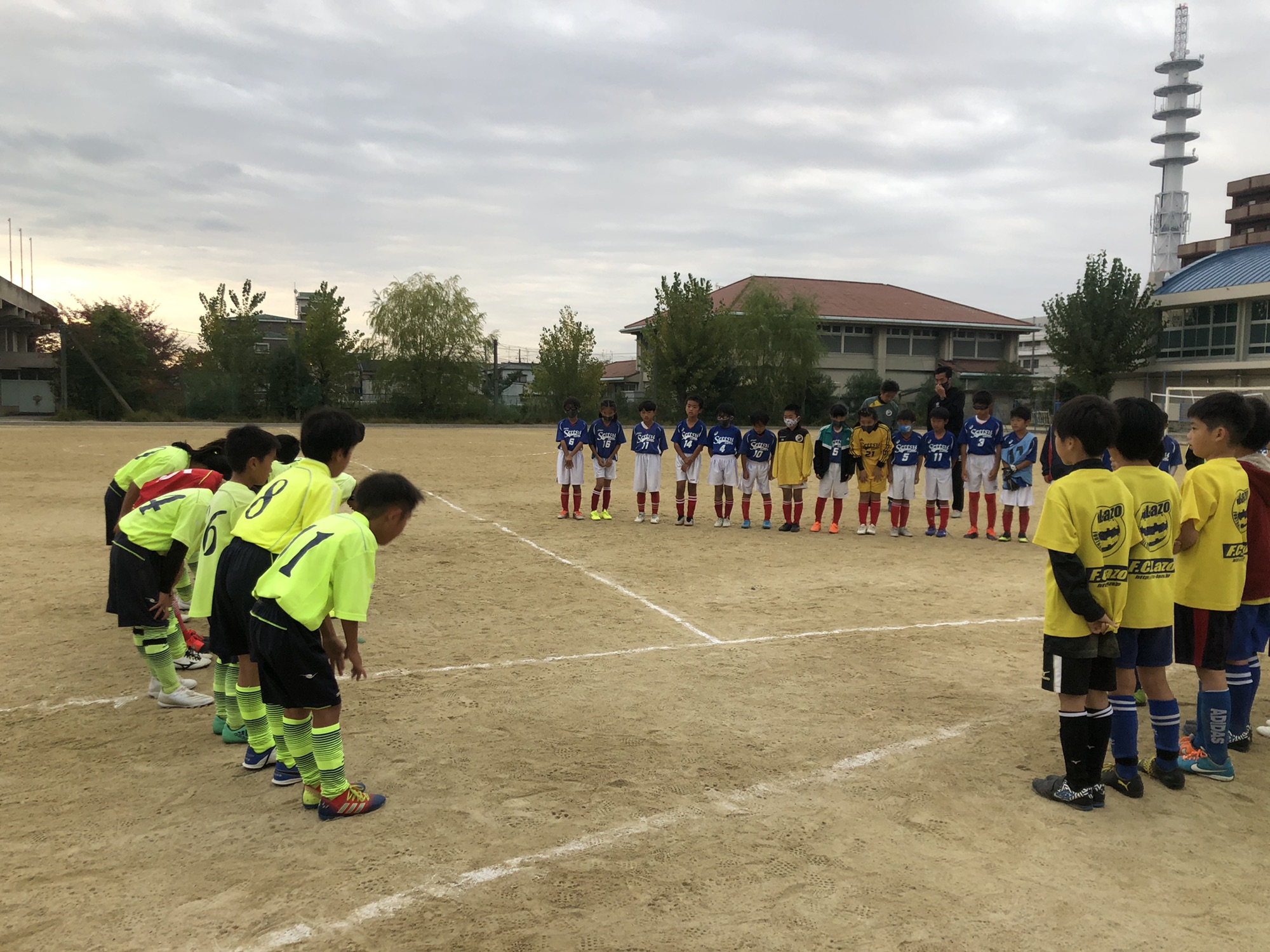 年11月1日 日 U 10fc Lazo主催交流戦 寝屋川市立第一中学校 試合報告 Caosフットボールクラブ