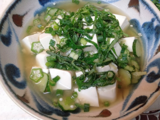 夏のさっぱりお昼ご飯 訪問鍼灸 豆の木鍼灸院