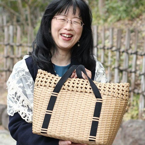 愛用バッグの紹介 石畳編み ムーニュ風 Le Panier De Papier