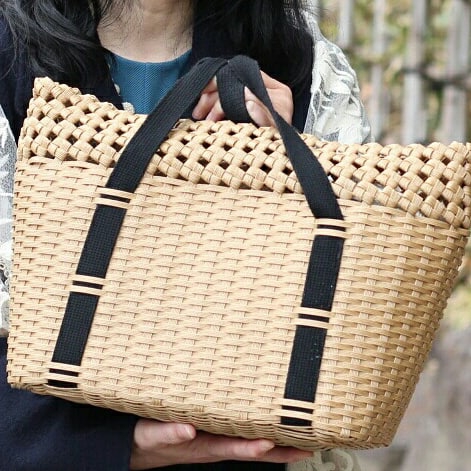 愛用バッグの紹介 石畳編み ムーニュ風 Le Panier De Papier