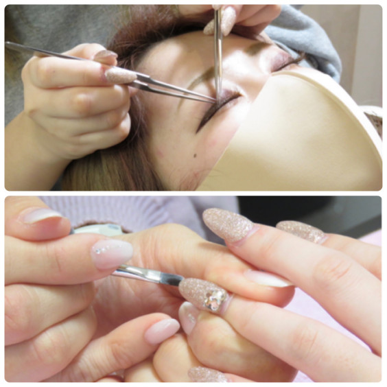 マツエク ネイルの同時施術ができる Frames Eyelash Nail 松山市のマツエク ネイルサロン フレイムス アイラッシュ ネイル Frames Eyelash Nail