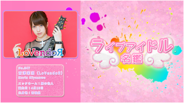 アイドルプロフィール 50名鑑 名鑑 No.001～054 | アイドル名鑑