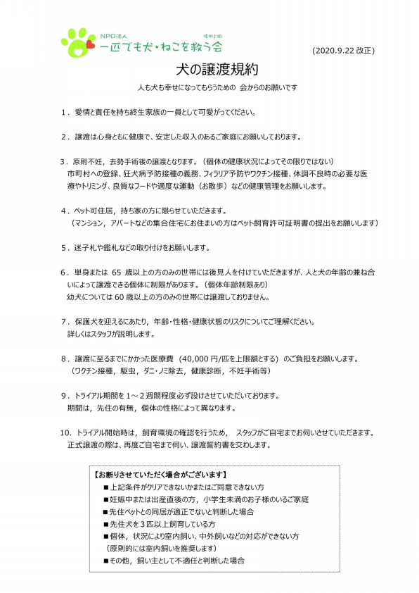 2021年2月、譲渡会開催します♪♪ | NPO法人 一匹でも犬・ねこを救う会