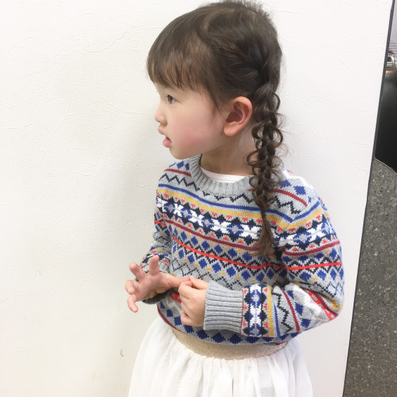 編み込みは小さい子にしてもめちゃ可愛い話 友人の子供さんが来店 大阪 塚本 美容院 美容師 あまっぺ 天野 克慈