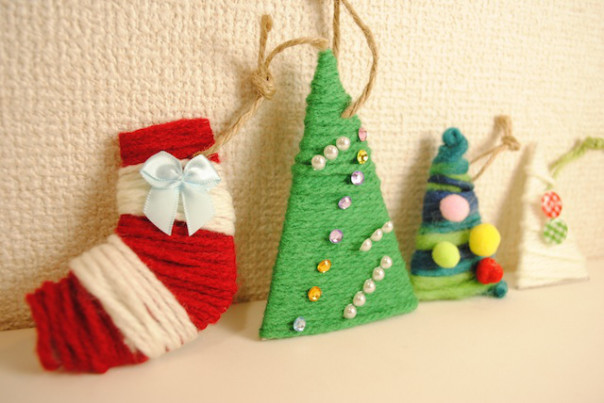 12 1 毛糸のクリスマスオーナメント おもしろくってためになる Education Entertainment