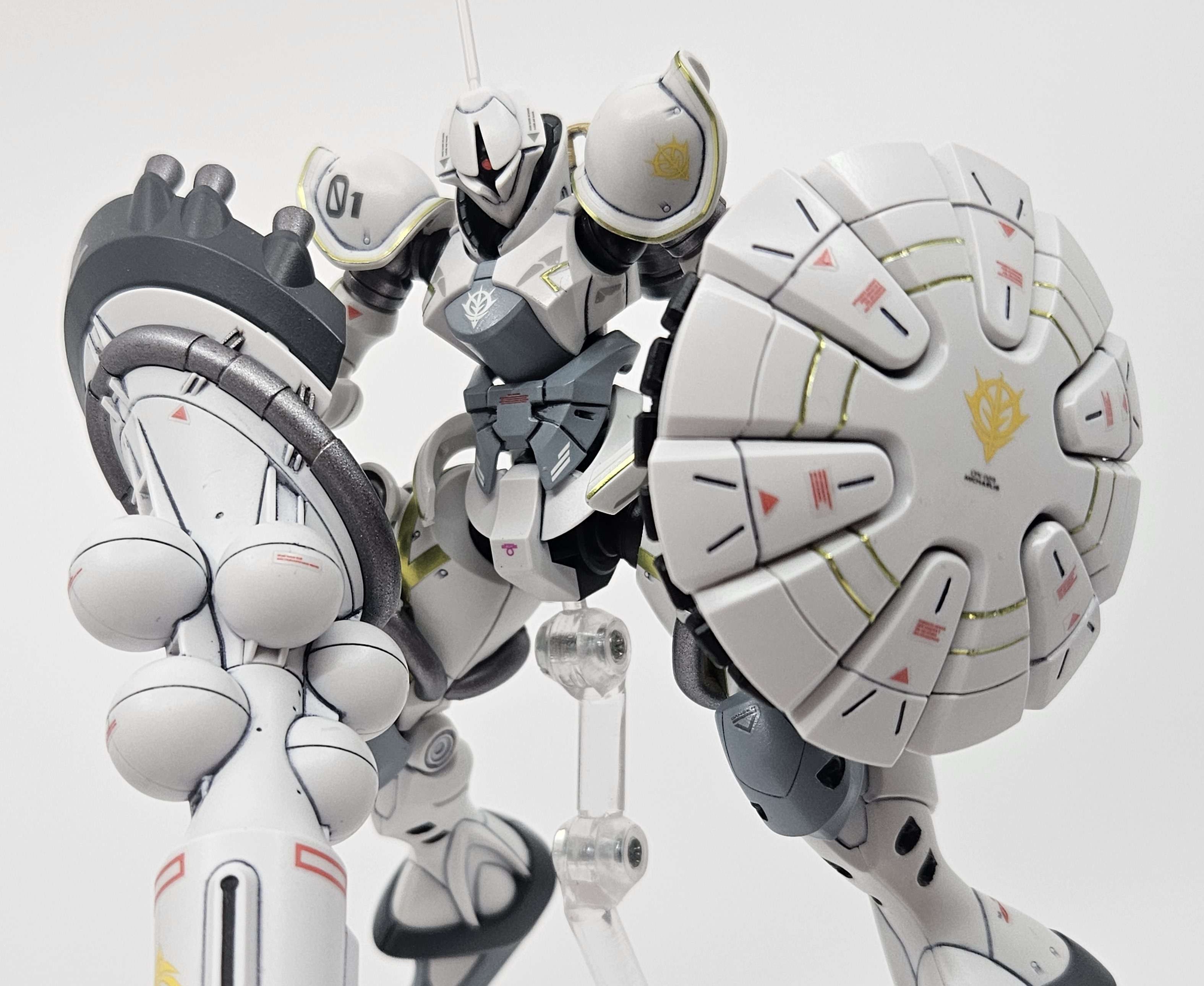 HG エグザベ専用　ギャン　ハクジ装備　塗装完成品 レビュー】HG 1/144 エグザベ専用ギャン(ハクジ装備)