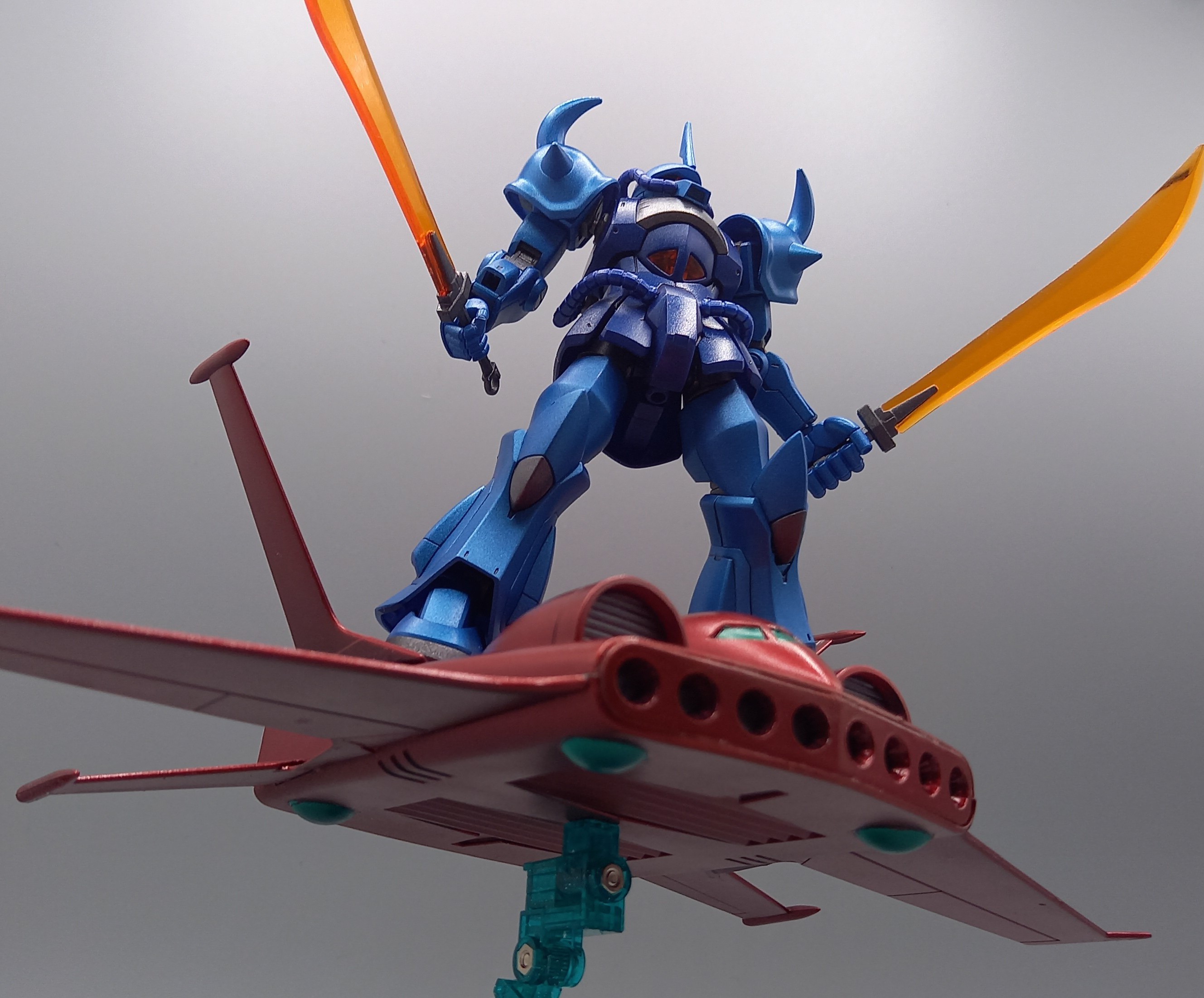 税込】 ガンプラ HGUC 1/144ＭＳ－０７Ｂグフ リバイブ版+ドダイYS塗装 