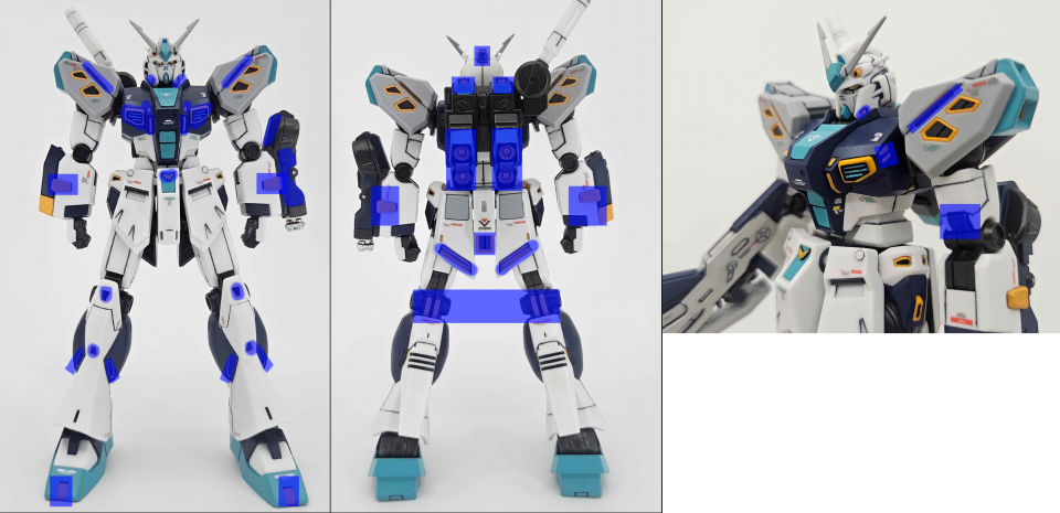 HG アリュゼウス（量産型νガンダム~半壊状態) | 青けりゃだいたい好き