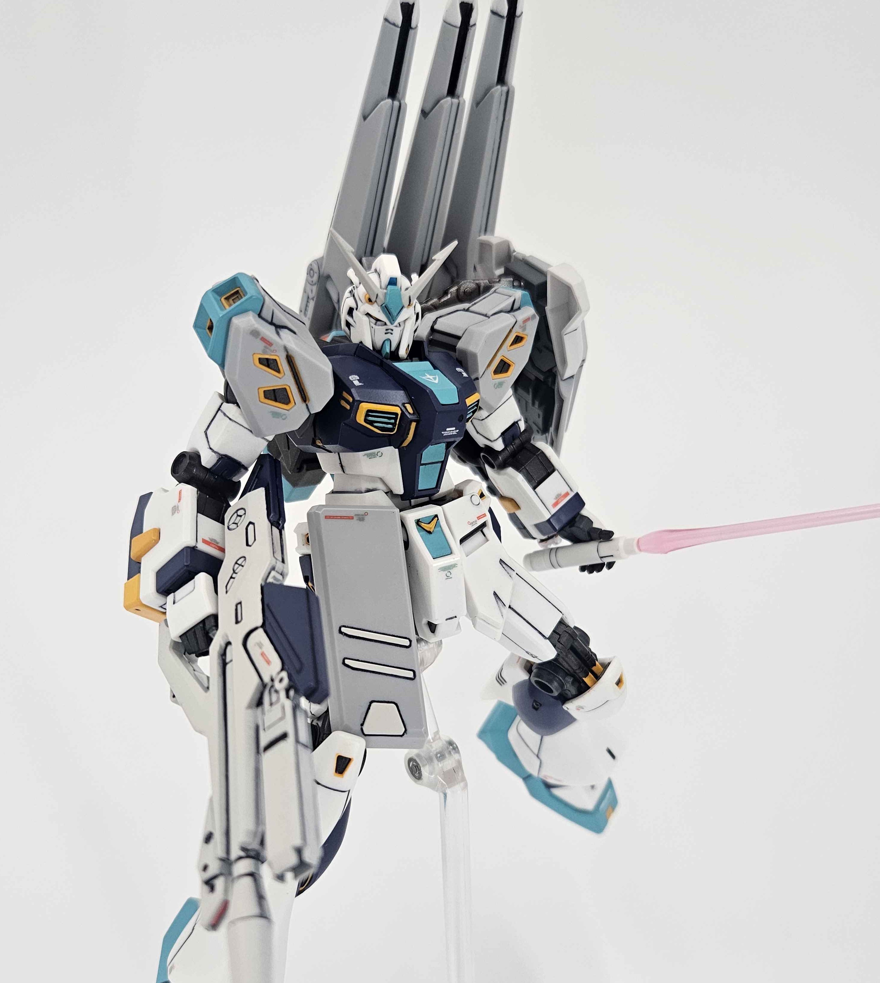 HG アリュゼウス（量産型νガンダム~半壊状態) | 青けりゃだいたい好き