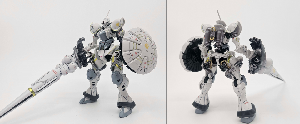HG エグサベ専用ギャン　ハクジ装備　全塗装 ガンプラ 全塗装・製作・レビュー】HG 1/144 エグザベ専用ギャン