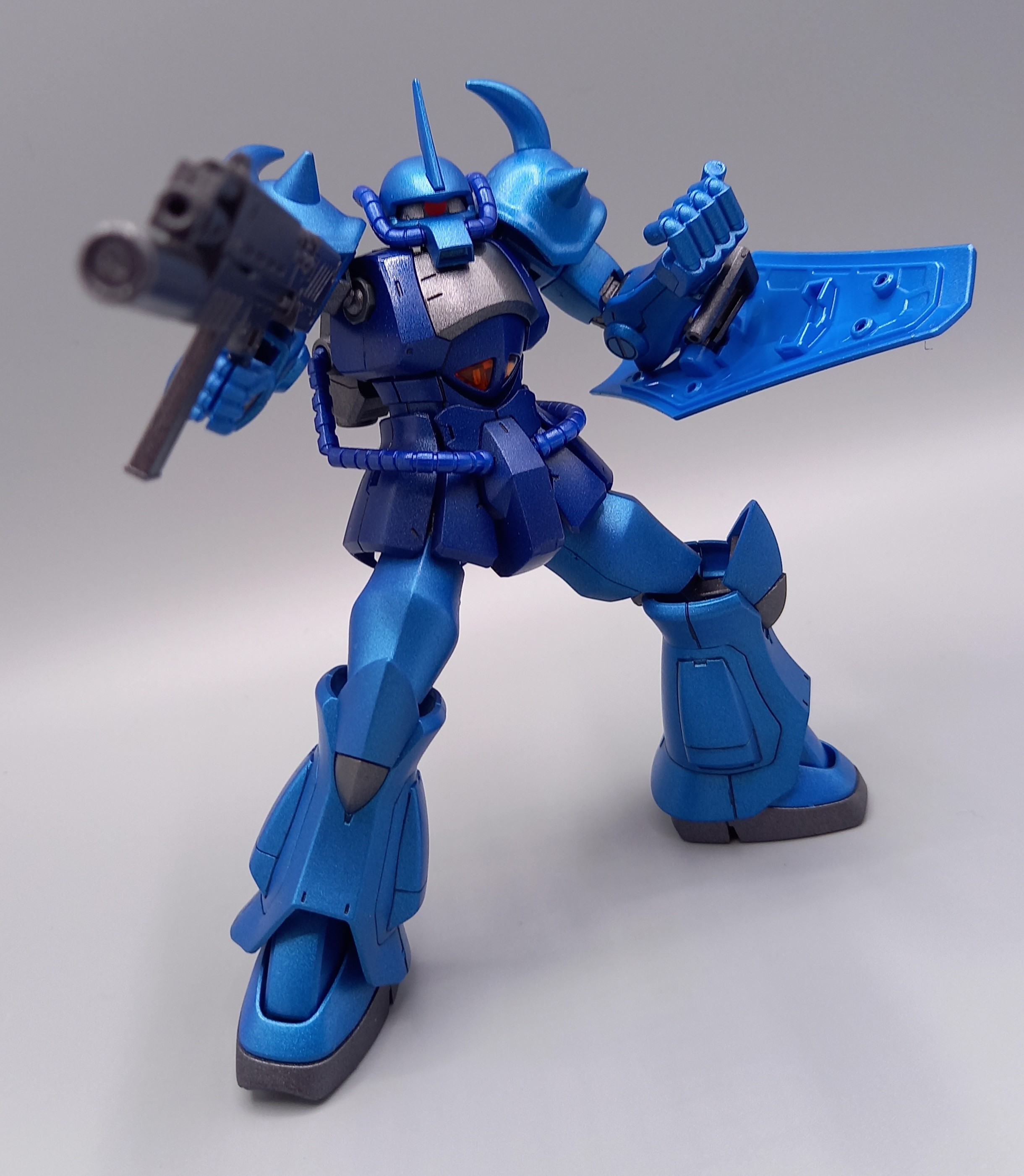 税込】 ガンプラ HGUC 1/144ＭＳ－０７Ｂグフ リバイブ版+ドダイYS塗装 