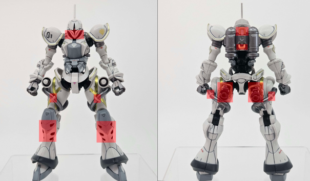 HG エグザベギャン、ゲルググ HG エグザベ専用ギャン(ハクジ装備) | 青けりゃだいたい好き