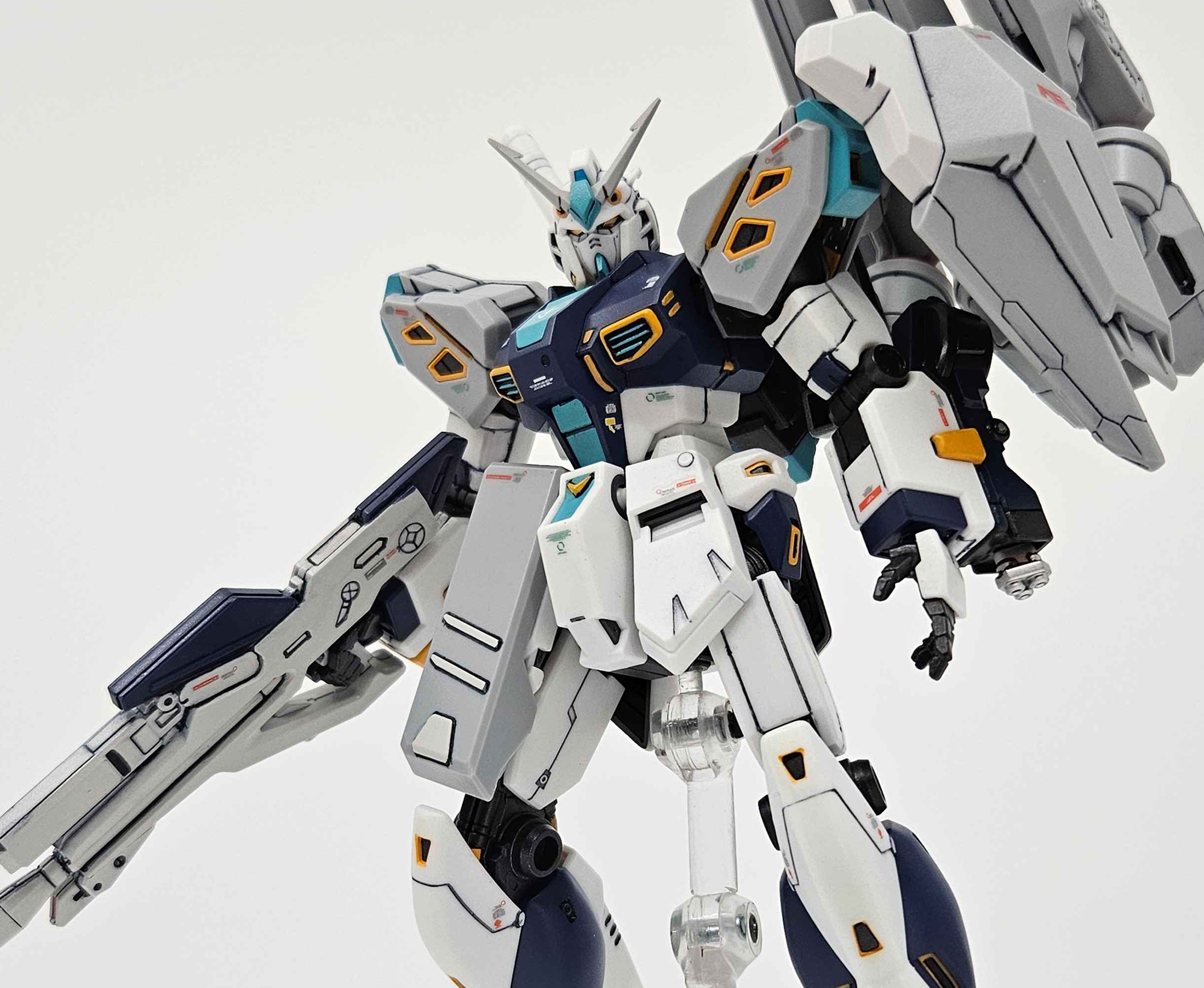 HG アリュゼウス（量産型νガンダム~半壊状態) | 青けりゃだいたい好き