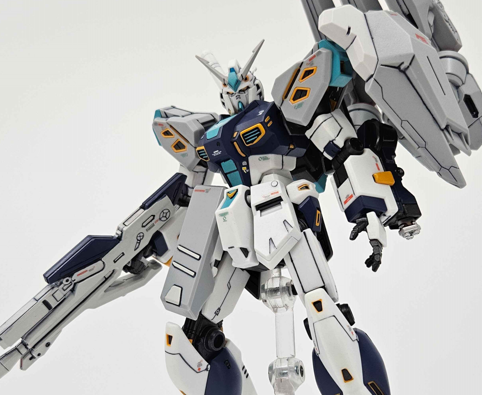 HG アリュゼウス（量産型νガンダム~半壊状態) | 青けりゃだいたい好き