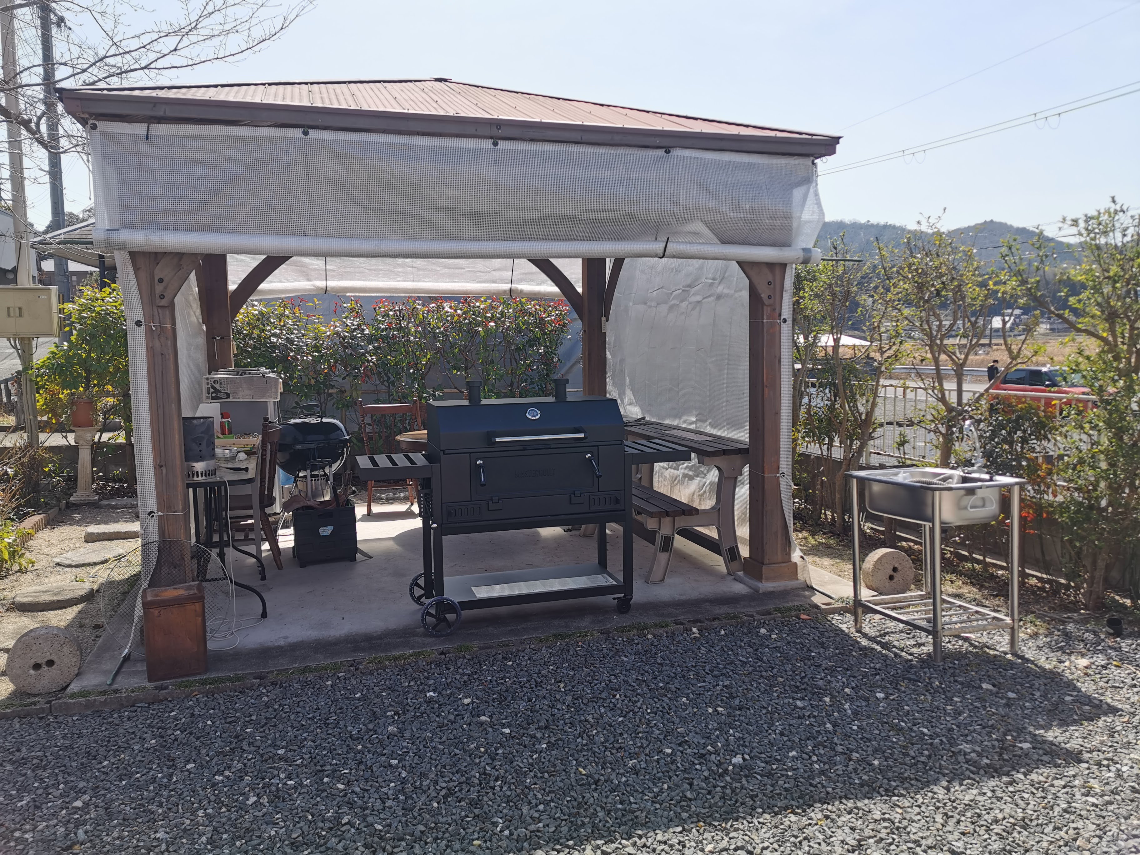 お店及びBBQ案内の外観