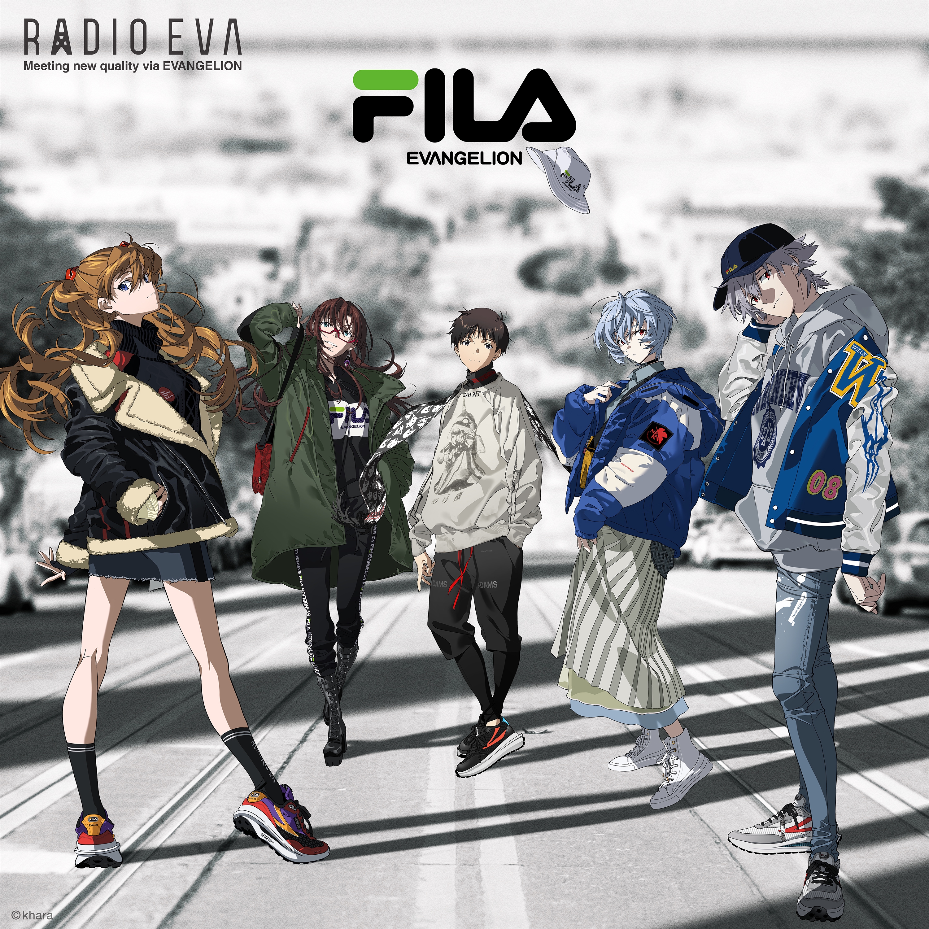 FILA × エヴァンゲリオン スニーカー RADIO EVA 真希波マリ - スニーカー