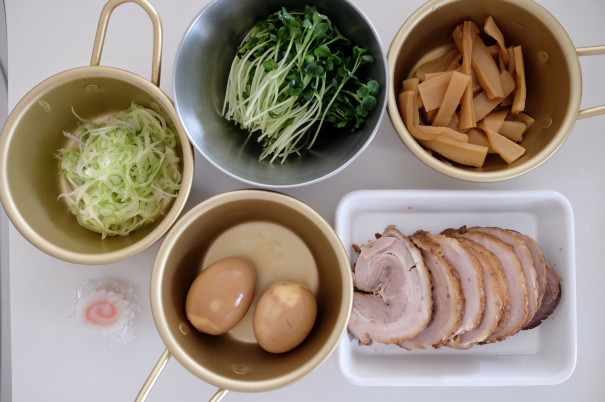 佐藤養悦本舗の「稲庭中華そば」を使って、味玉チャーシュー麺@自宅 | たべのみくらし