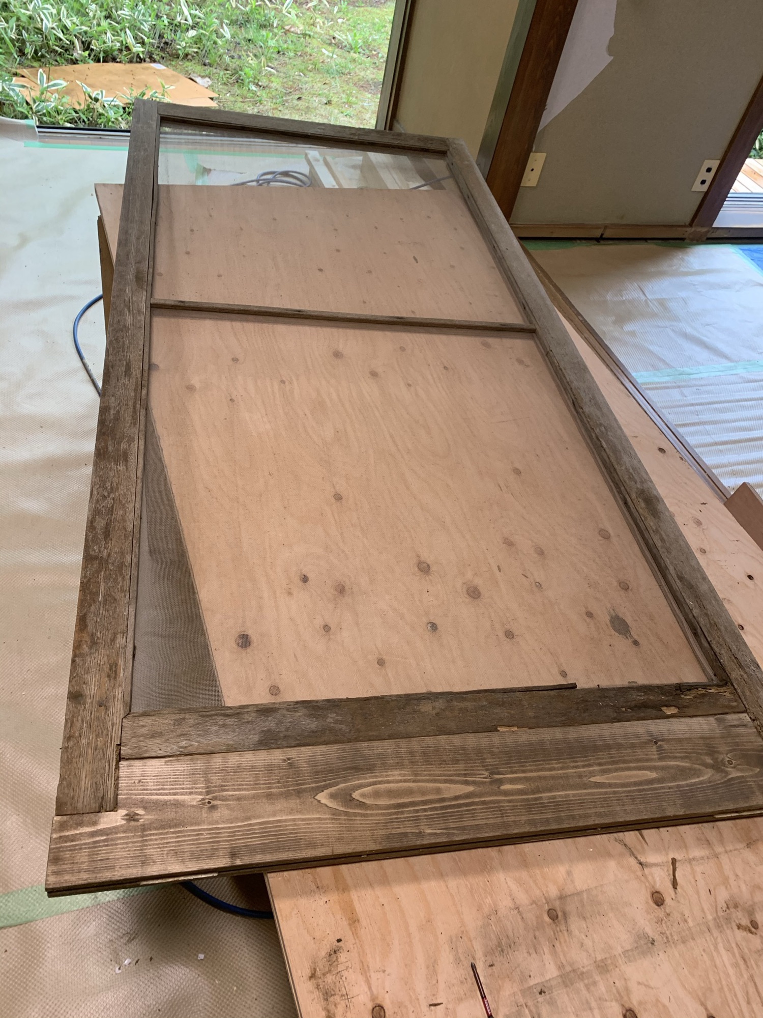 大正時代の腐った木製網戸の蘇生 | Artistic carpenter 和欧