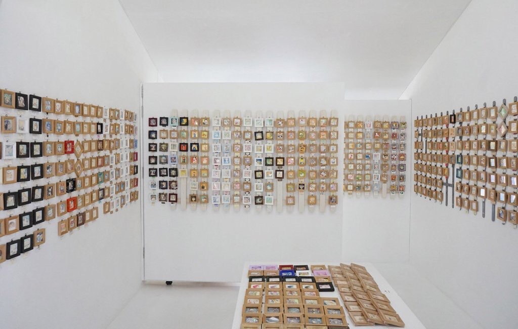 【ミニ原画】カヌレを落としたせまし しかのこのこのここしたんたん ミニアクリル複製原画 こしたん