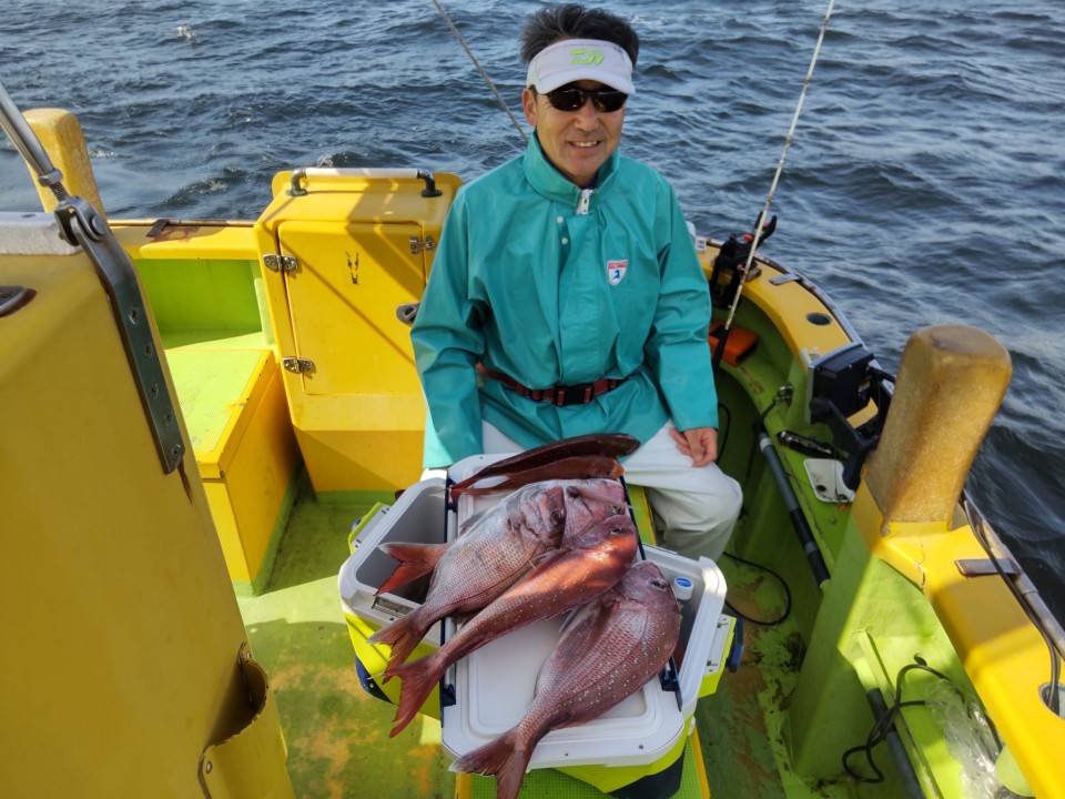 マダイ0.5~1.8kg 1―6枚