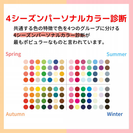 パーソナルカラー診断 ドレープ 160色 (4シーズン)セット パーソナル 