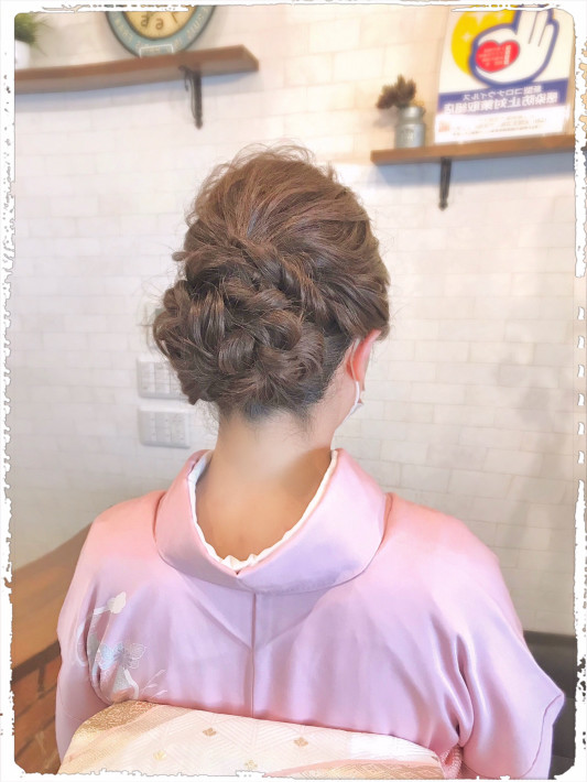 訪問着着付けのお客様 磯城郡田原本町美容室 Rin Hair Factory リンヘアファクトリー 面貸しシェアサロン併設