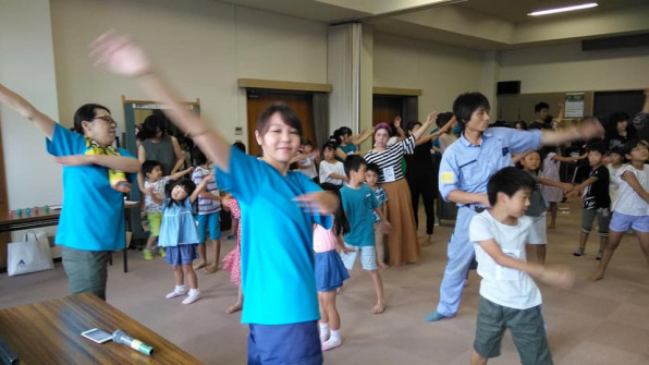 19年7月22日 ラジオ体操開催 星の宮子どもプロジェクト