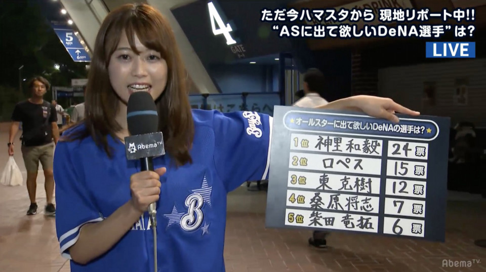 ハマスタのファンが選んだ オールスターに出て欲しい選手 1位はイケメンルーキー 神里 プロ野球ライフ ハマスタのファンが選んだ オールスターに出て欲しい選手 1位はイケメンルーキー 神里 プロ野球ライフ