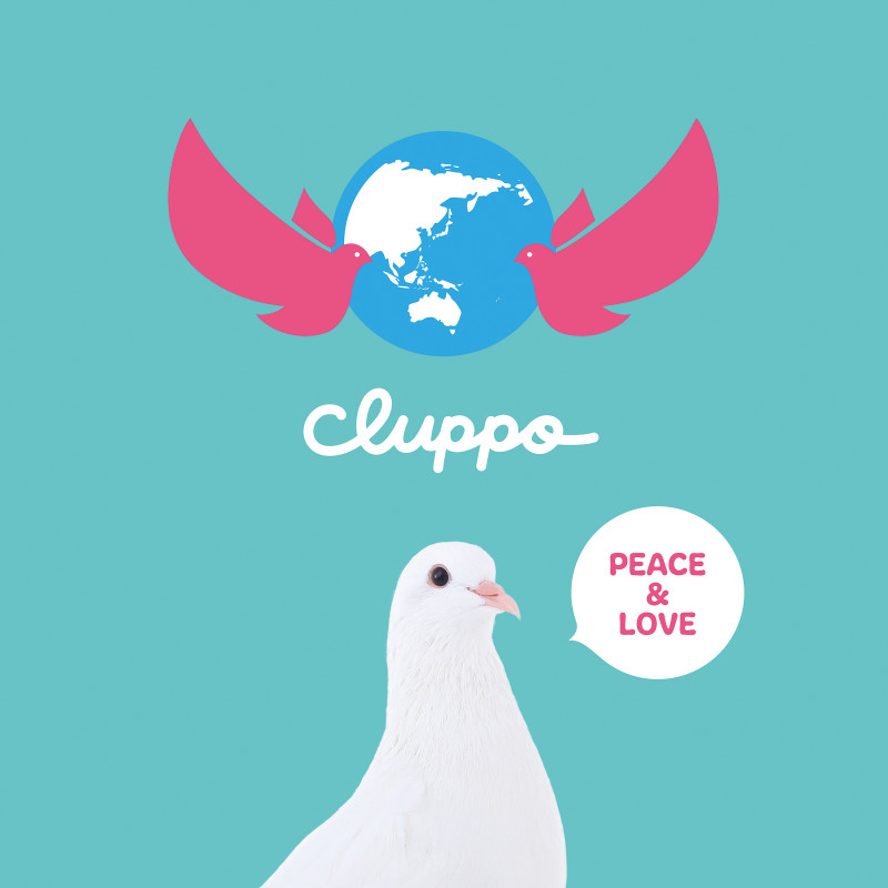 pochette du single PEACE&LOVE de cluppo