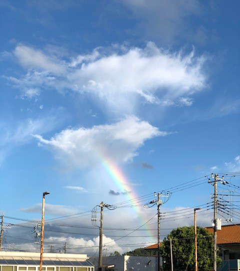 虹が浮かぶ空