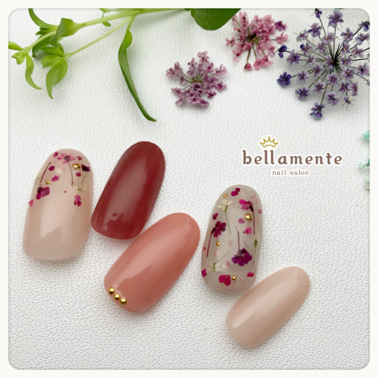 4 5月限定 デザインド押し花ジェル Bellamente