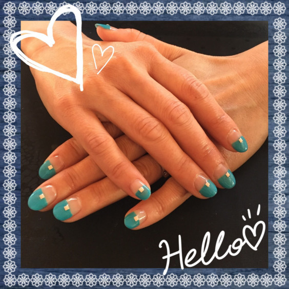 ターコイズブルーネイル ネイルサロン J