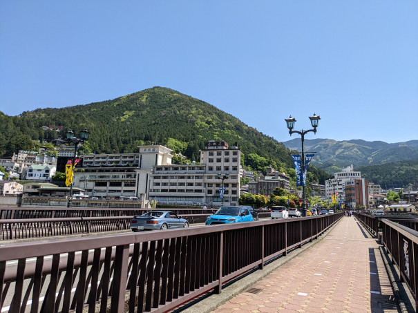 下呂温泉街 公園でまったりのんびり コーヒータイムを楽しみました ゆきあき ウォーキング