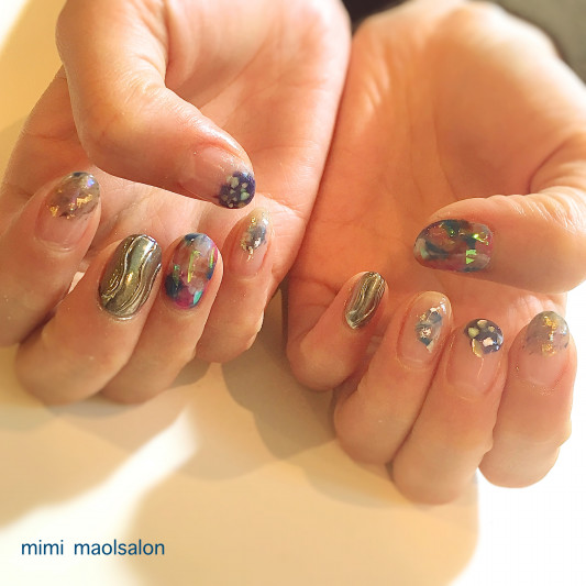 ぐちゃぐちゃネイル 学芸大学ネイルサロン Mimi Nailsalon