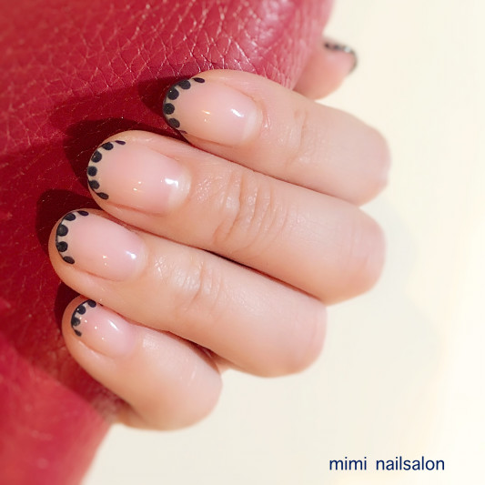 ドットフレンチ 学芸大学ネイルサロン Mimi Nailsalon