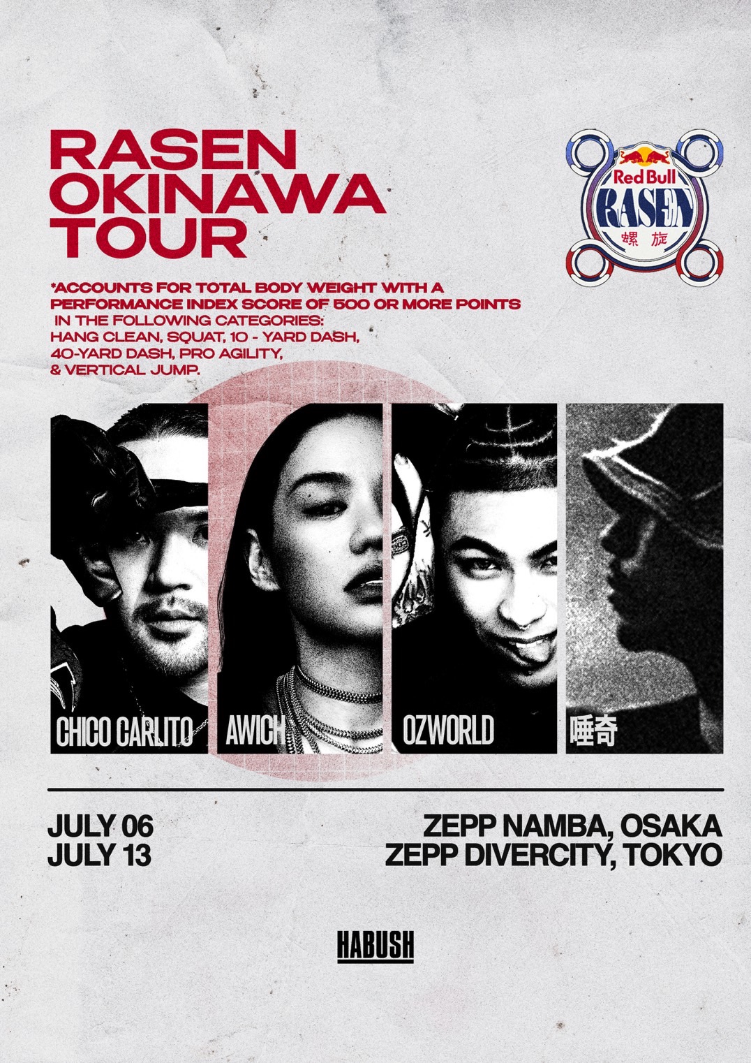 Awich, OZworld, 唾奇, CHICO CARLITOによる『RASEN OKINAWA