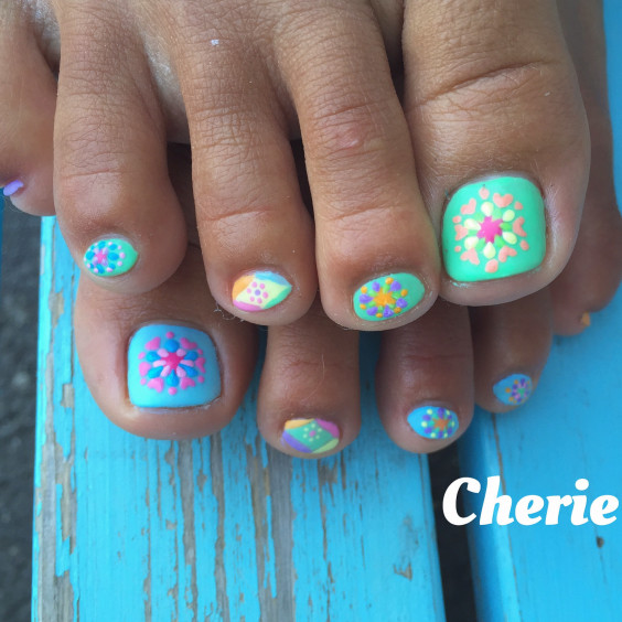 かぎ編みニットフットネイル Nail Salon Cherie かぎ編みニットフットネイル Nail Salon Cherie