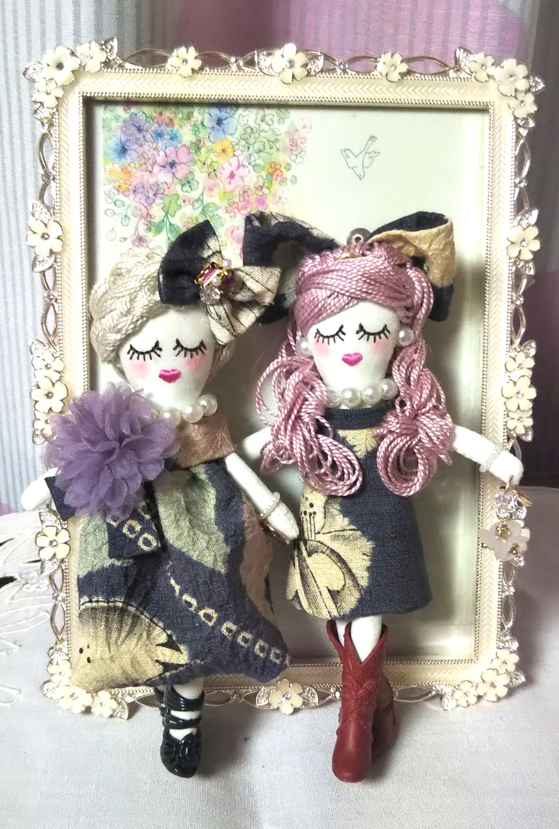 シフォンリボン　チュール　フラワー　メッシュ　シフォン　チュチュルルベちゃんにも シフォンリボン チュール フラワー メッシュ シフォン チュチュルルベ