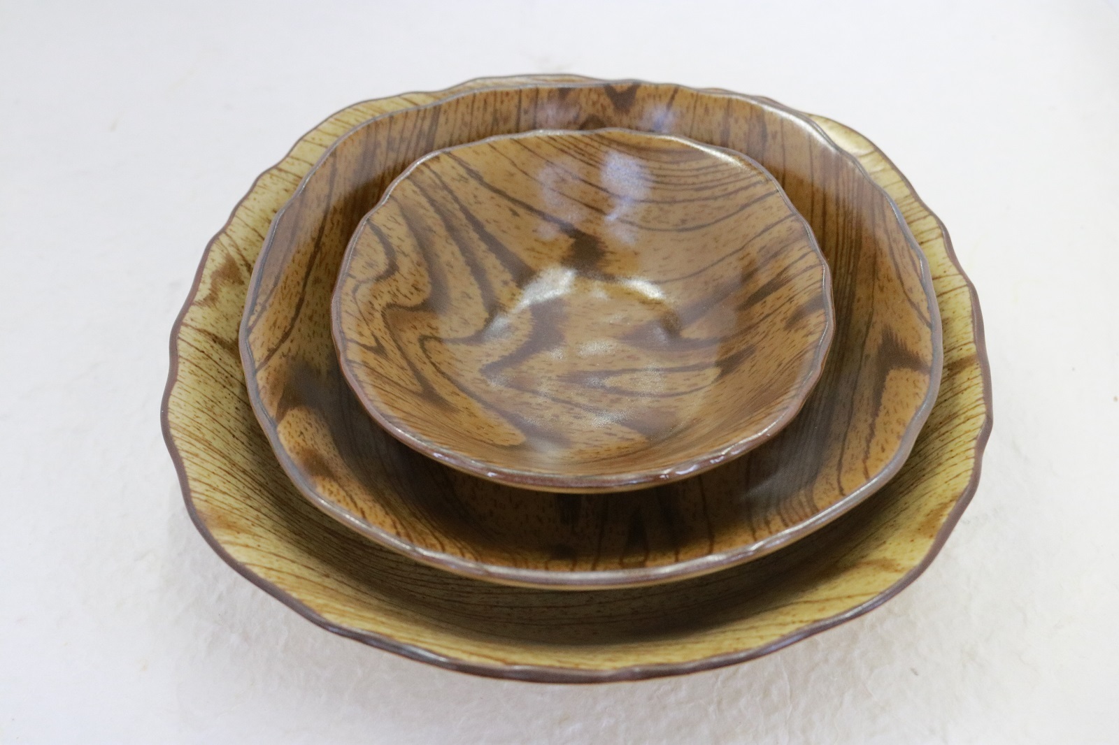 木目 四角小鉢 | 美濃焼工房 まるま