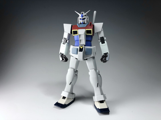 バンダイ①MG1/100ガンダムVer.2.0＆② MG Gファイター中古セット（MG 