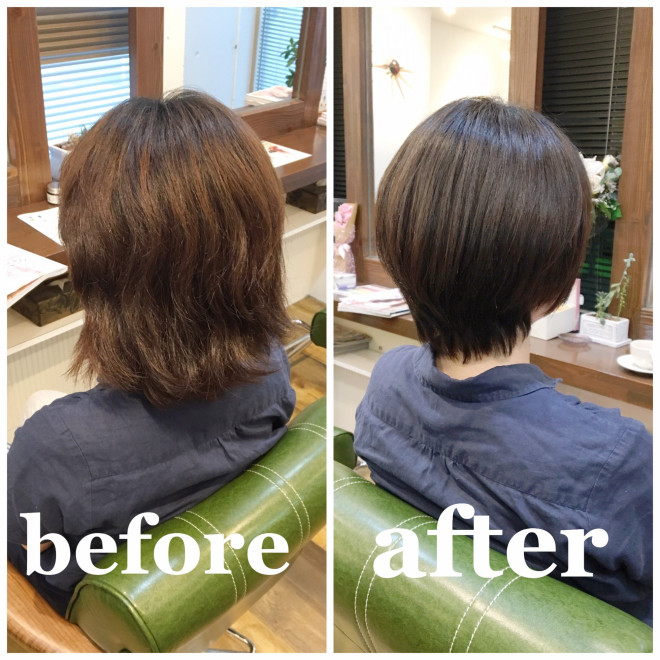 諦めないで 広がる髪質でもショートにできる 神戸 須磨海浜公園駅前の美容院 Hair Design Merry