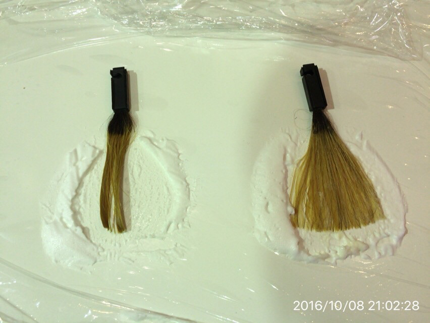 40分放置後のブリーチ剤の塗布方法とリフト力 ダメージ Biensur ビアンシュール 神戸 美容室 松井克彦 ブログ