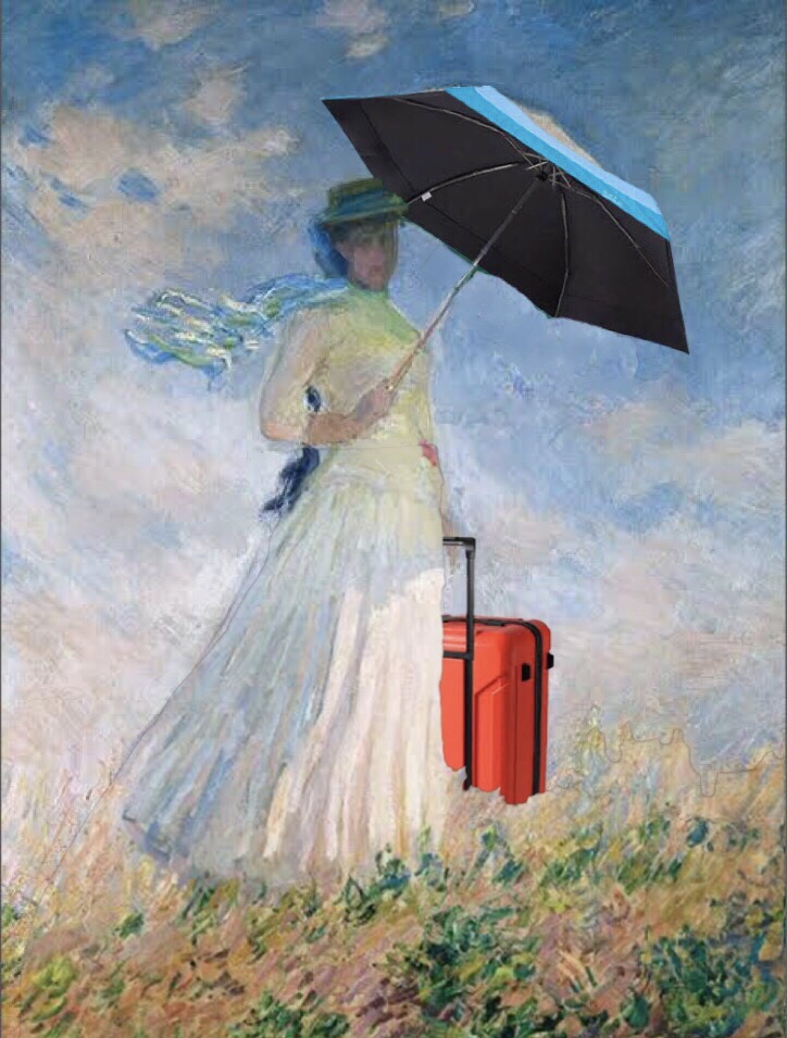 クロード・モネ「散歩、日傘をさす女」(1875)他 | スーツケースの伝道 