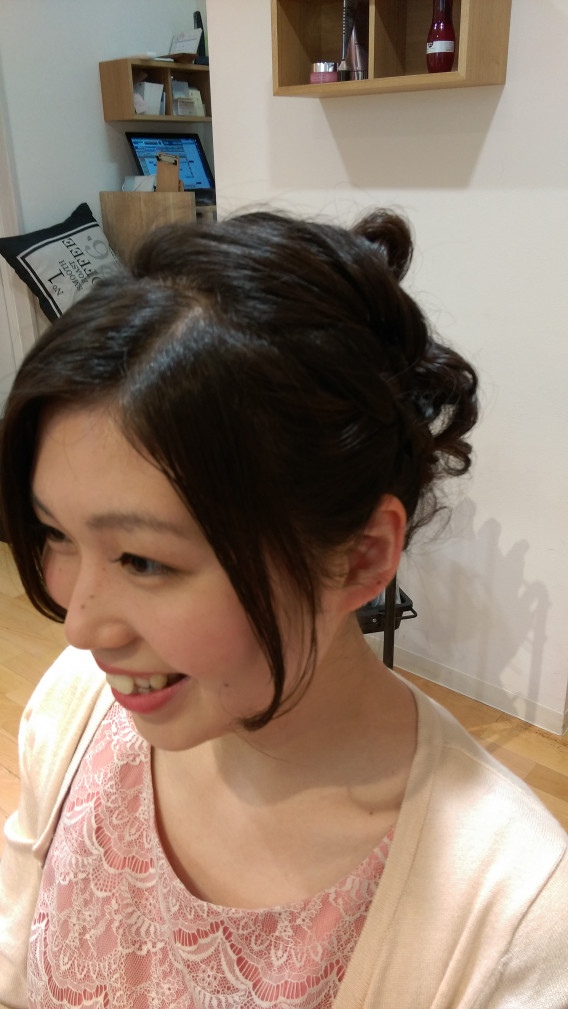 結婚式のヘアアレンジ 赤羽美容室beluベル Kei Mimura S Room