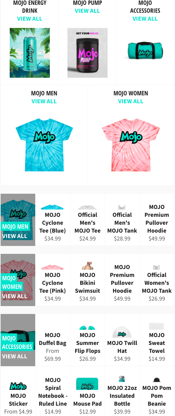 モジョエナジードリンクWEB発売開始！Mojo Energy Shop※現在日本からは