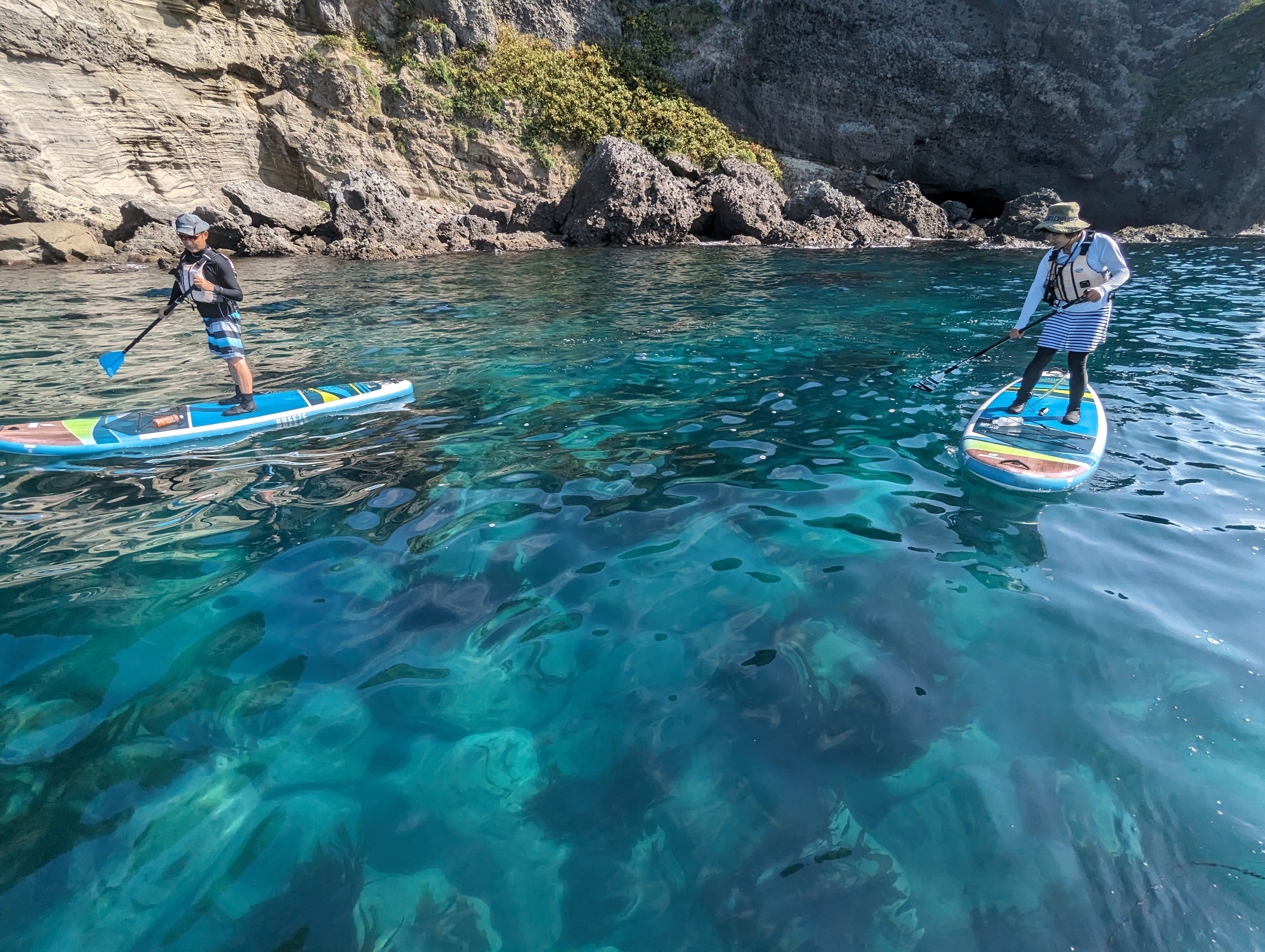 透明度の高い海でSUPツーリング！SUPクリニック付き】小樽蘭島海岸