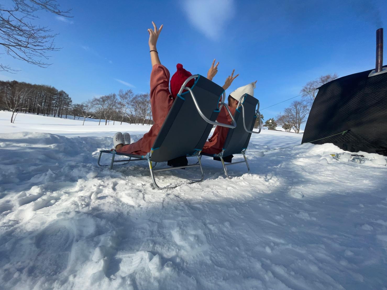 雪の中でととのう 冬のテントサウナ「SNOWY」(スノウィー)の写真1枚目