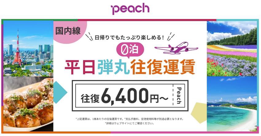 ピーチ 平日弾丸往復運賃販売開始！ 東京(成田)－那覇の往復が10,500円～ | OKINAWA PR WEB