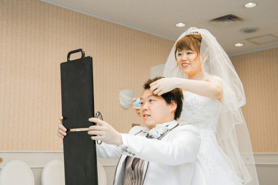 サプライズいっぱい お互いを想い合う仲良しカップルウェディング Anfelicion サプライズいっぱい お互いを想い合う仲良しカップルウェディング Anfelicion